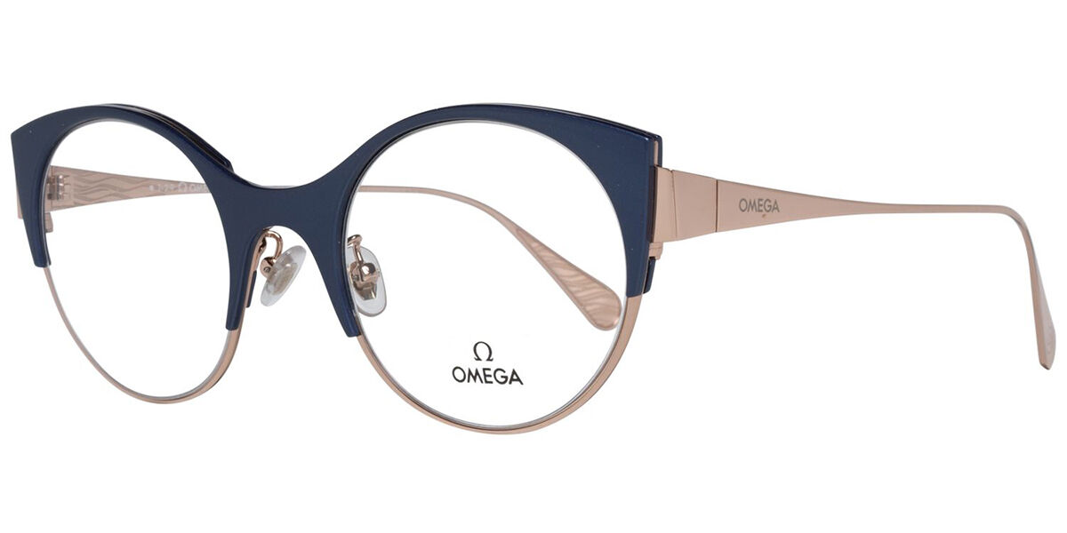 Image of Omega OM5002-H 090 Óculos de Grau Azuis Feminino PRT