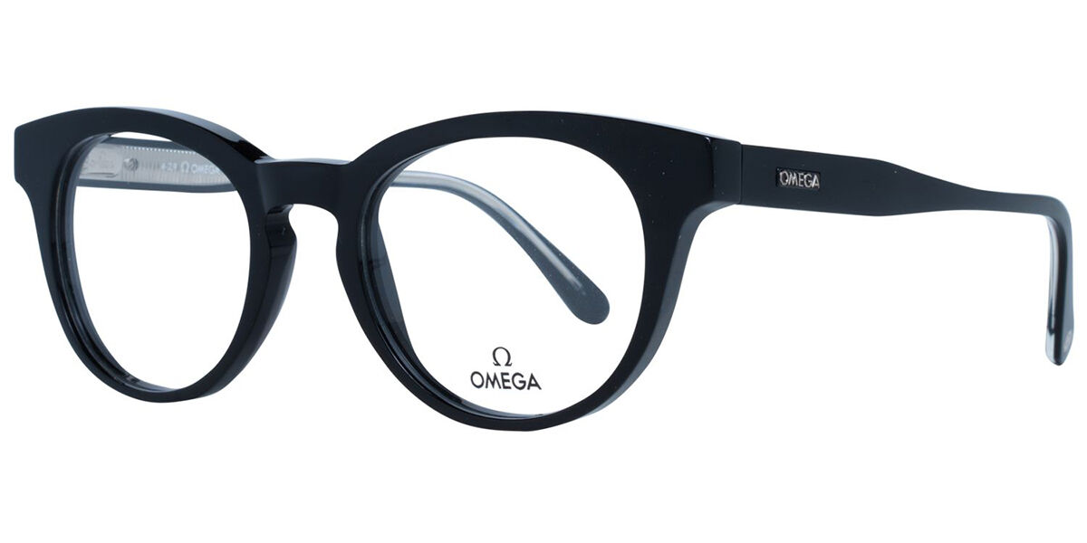 Image of Omega OM5003-H 001 Óculos de Grau Pretos Masculino PRT
