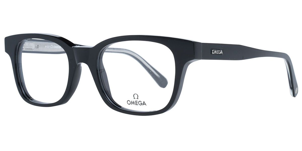 Image of Omega OM5004-H 001 Óculos de Grau Pretos Masculino BRLPT