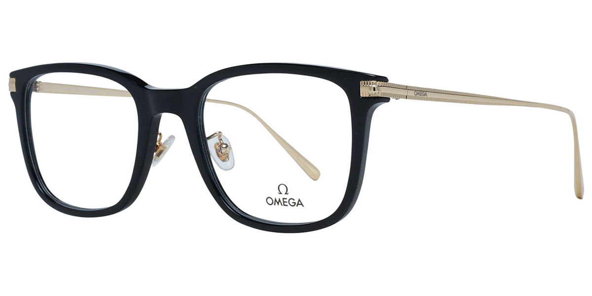 Image of Omega OM5005-H 001 Óculos de Grau Pretos Masculino PRT