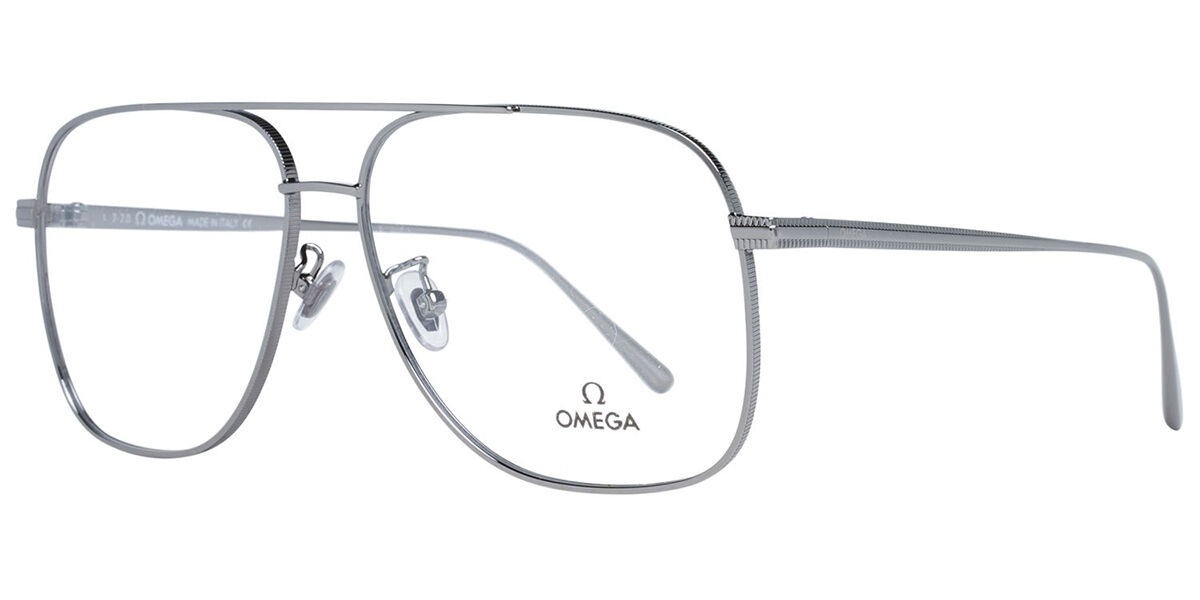 Image of Omega OM5006-H 008 Óculos de Grau Gunmetal Masculino BRLPT