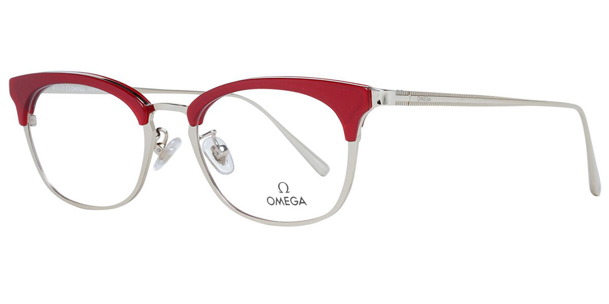 Image of Omega OM5009-H 066 Óculos de Grau Vermelhos Feminino BRLPT
