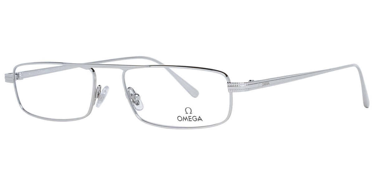 Image of Omega OM5011 016 Óculos de Grau Prata Masculino PRT