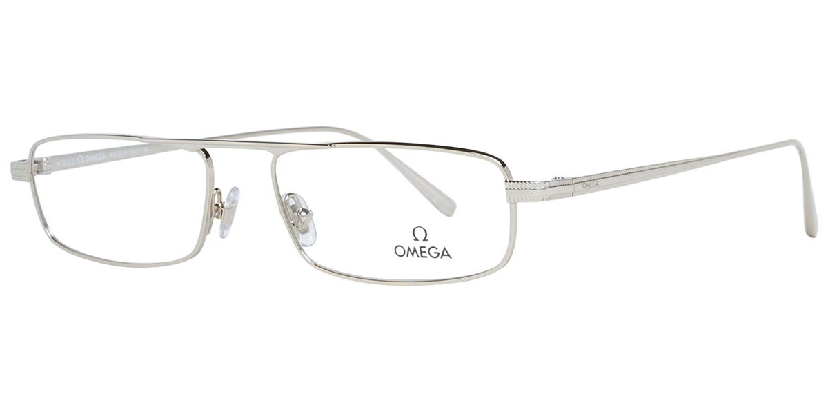 Image of Omega OM5011 032 Óculos de Grau Prata Masculino PRT