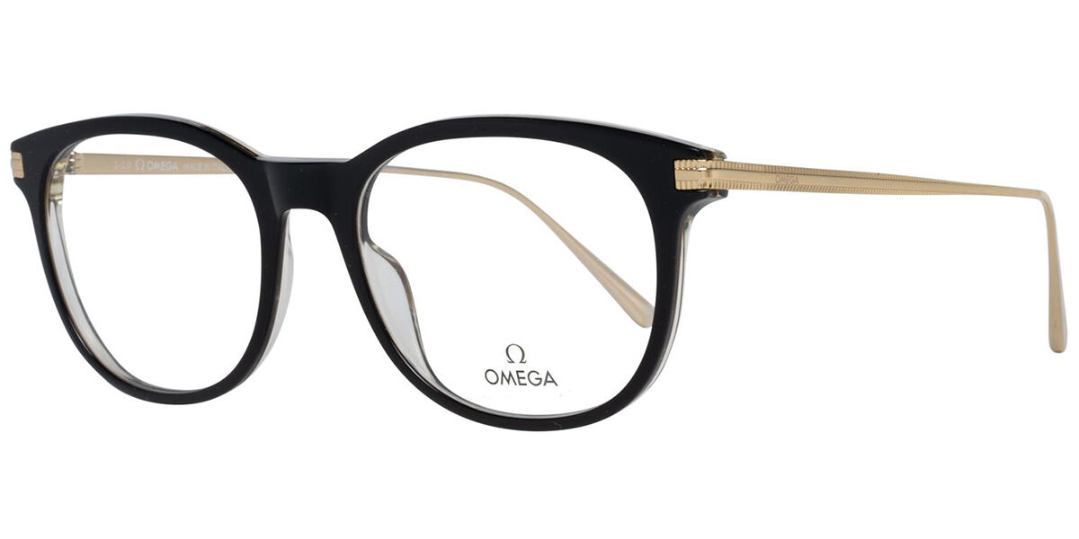 Image of Omega OM5013 005 Óculos de Grau Pretos Masculino BRLPT