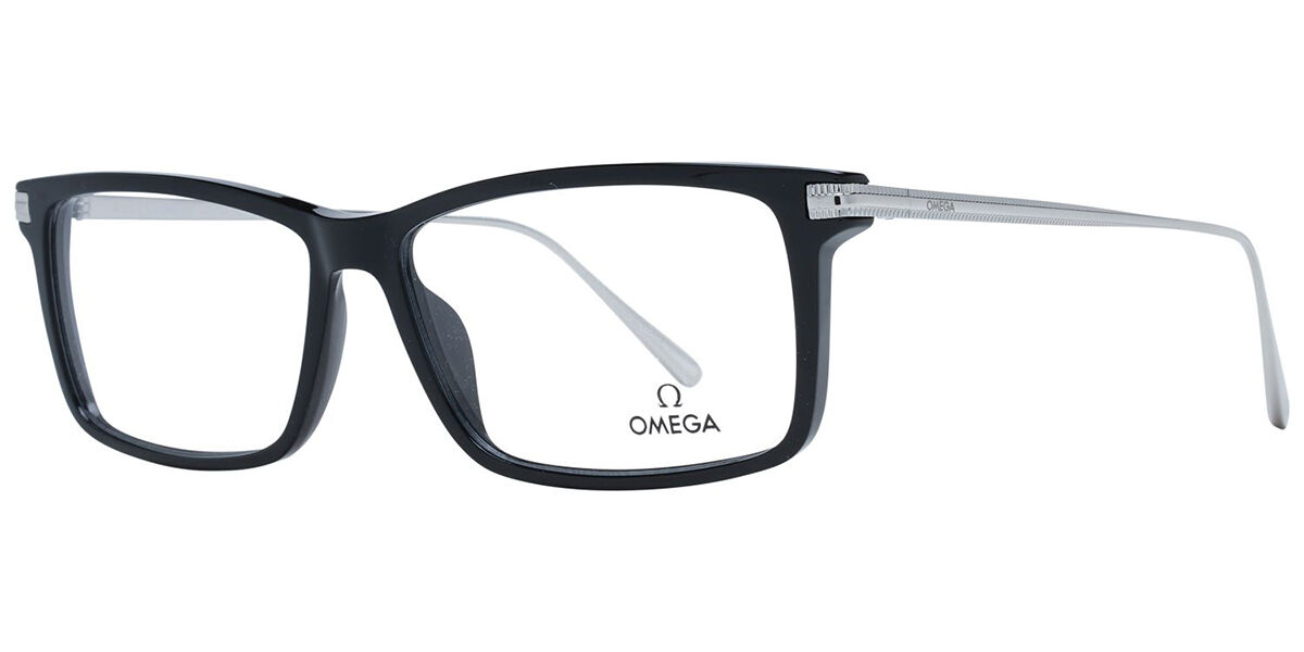 Image of Omega OM5014 001 Óculos de Grau Pretos Masculino BRLPT