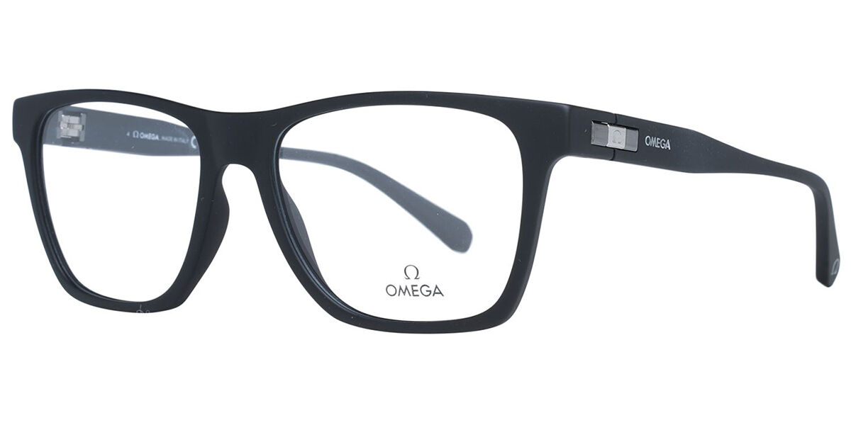 Image of Omega OM5020 002 Óculos de Grau Pretos Masculino PRT