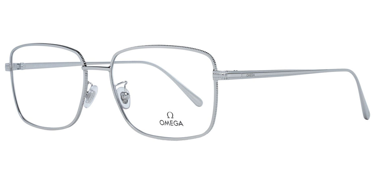 Image of Omega OM5035-D Asian Fit 016 57 Silvriga Glasögon (Endast Båge) Män SEK