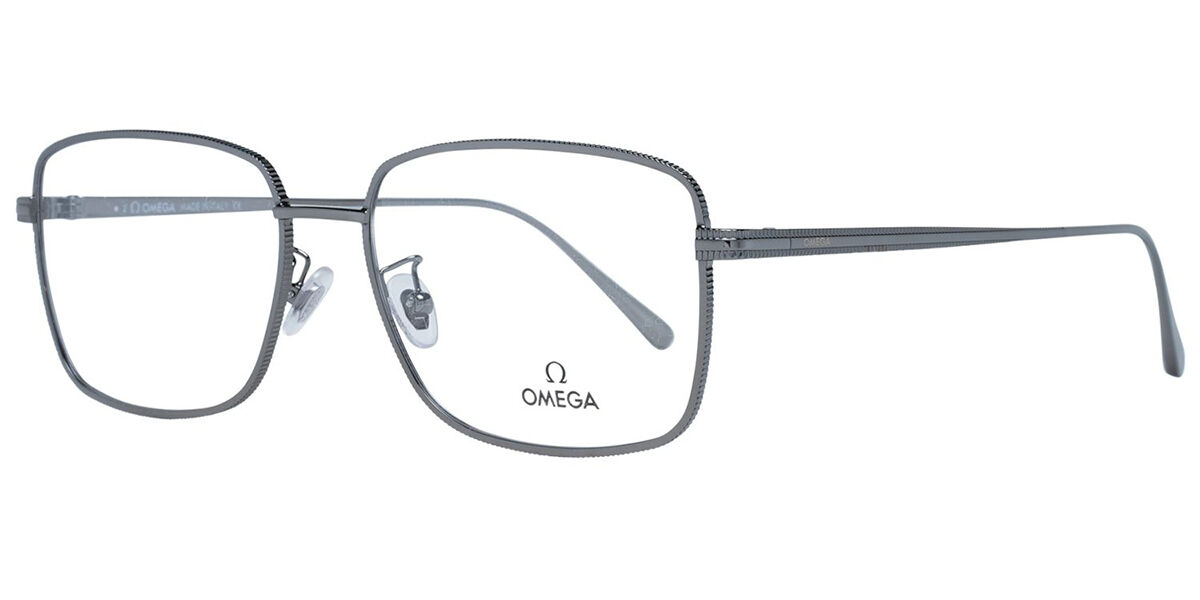 Image of Omega OM5035-D Formato Asiático 008 Óculos de Grau Gunmetal Masculino BRLPT