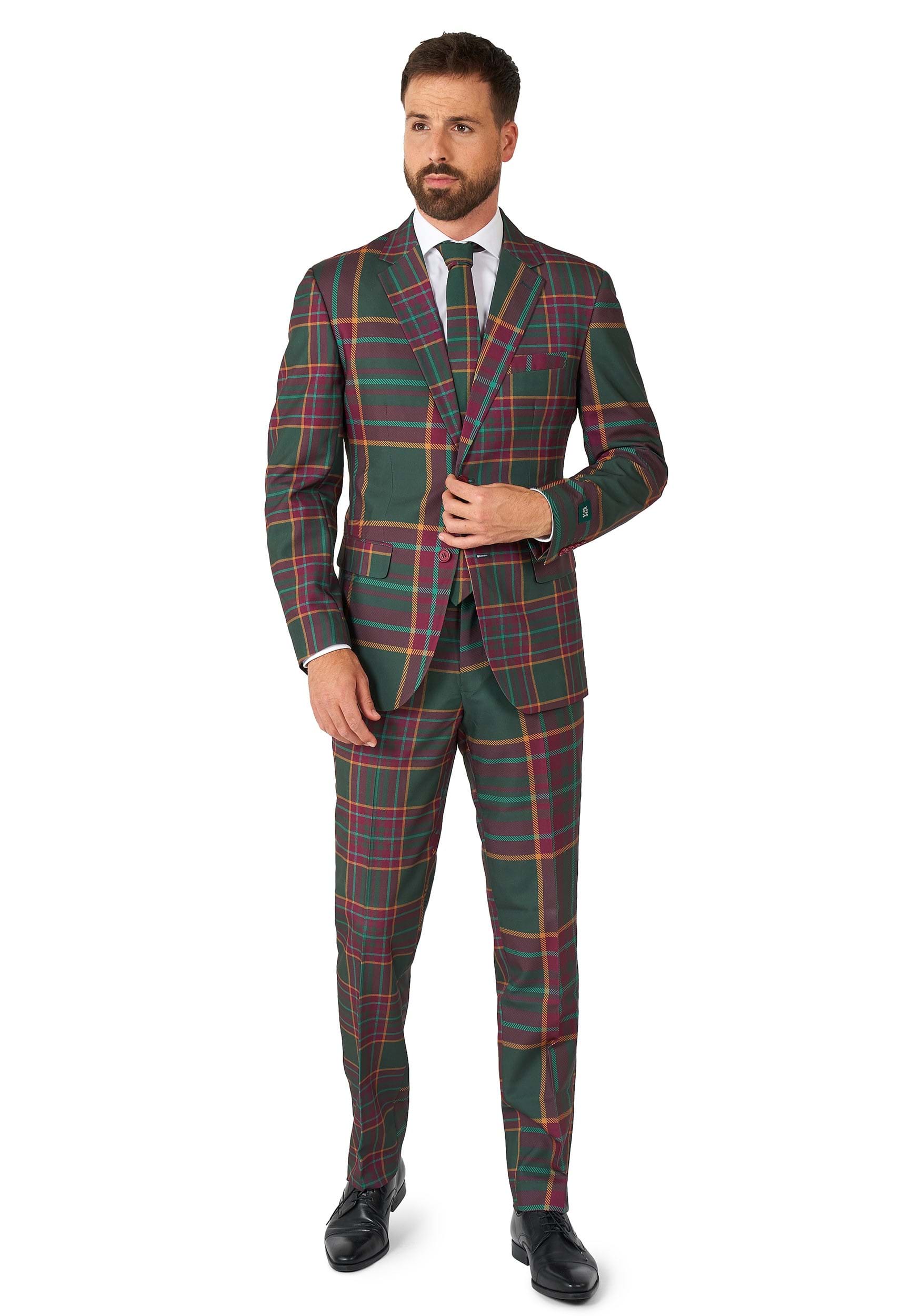 Image of Opposuits Mixed Tartan Mens Suit ID OSOSUI0144-40