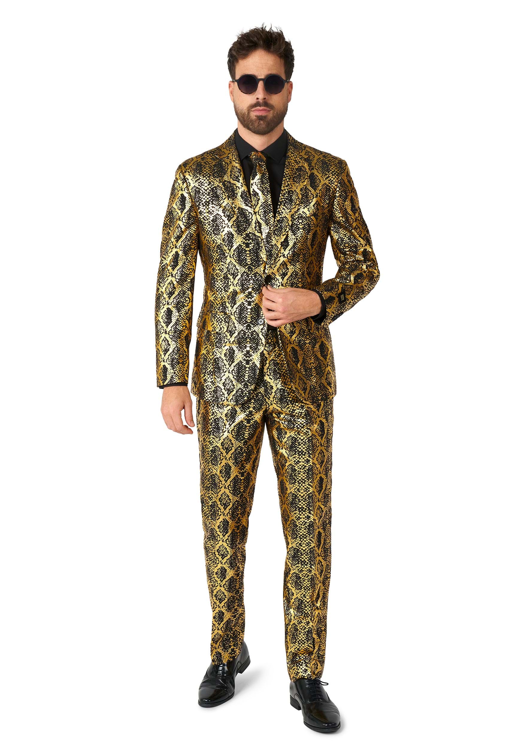 Image of Opposuits Shiny Snake Men's Suit ID OSOSUI0139-40