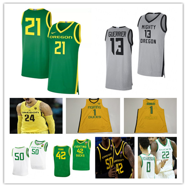 Image of Oregon Ducks Basketball Jersey College Will Richardson Jacob Young De&#039Vion Harmon Quincy Guerrier N&#039Faly Dante Eric Williams Jr F