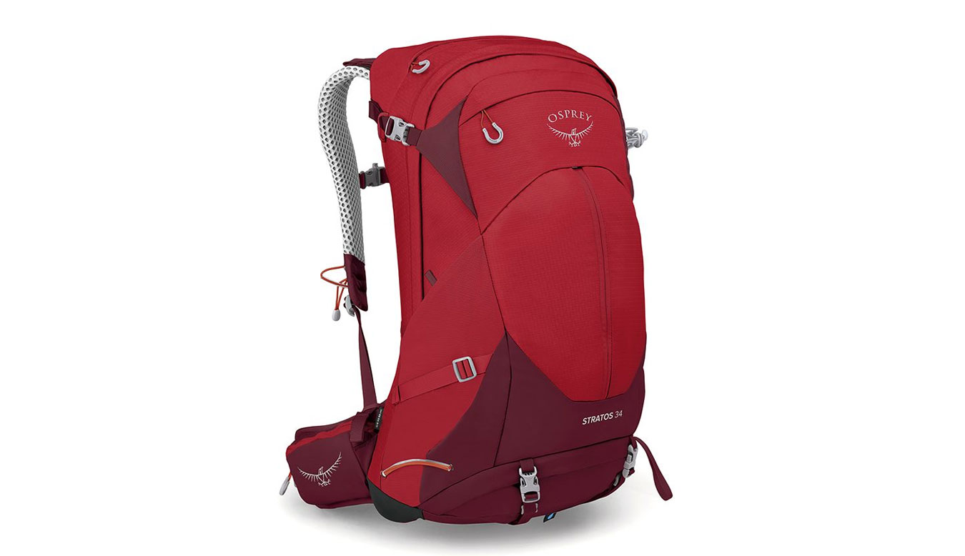 Image of Osprey Stratos 34 Poinsettia Red O/S HR