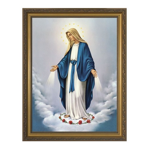 Image of Our Lady of Grace with Gold Frame