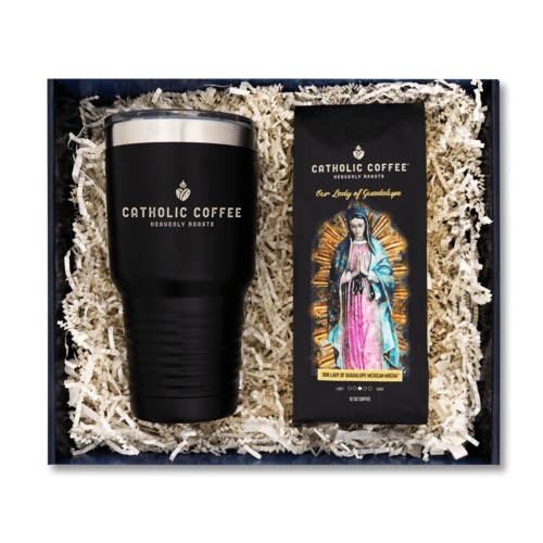Image of Our Lady of Guadalupe Mexican Mocha Coffee & 30Oz Tumbler Gift Set