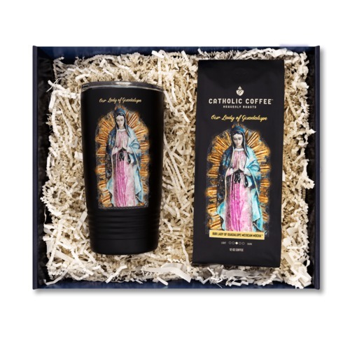 Image of Our Lady of Guadalupe Mexican Roast Coffee and Tumbler Gift Set