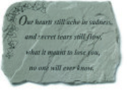 Image of Our hearts still ache in sadness Memorial Stone