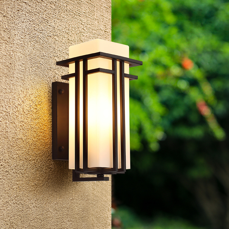 Image of Outdoor Wall Lamp New Chinese Waterproof Exterior Wall Lights Balcony Front Door Courtyard Lamps Aisle Doorway Lighting Porch Light Sconce