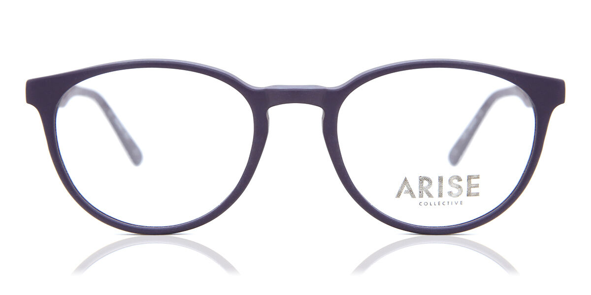 Image of Oval Full Rim Plastikowy Purple Okulary Korekcyjne Damskie - Okulary Blokujące Niebieskie Światło - Arise Collective PL