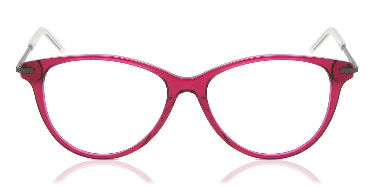 Image of Oval Full Rim Plastikowy Purple Okulary Korekcyjne Męskie - Okulary Blokujące Niebieskie Światło - SmartBuy Collection PL