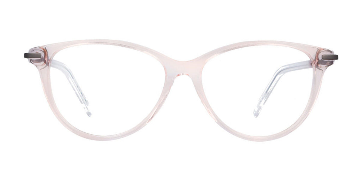 Image of Oval Full Rim Plastikowy Różowe Okulary Korekcyjne Męskie - Okulary Blokujące Niebieskie Światło - SmartBuy Collection PL