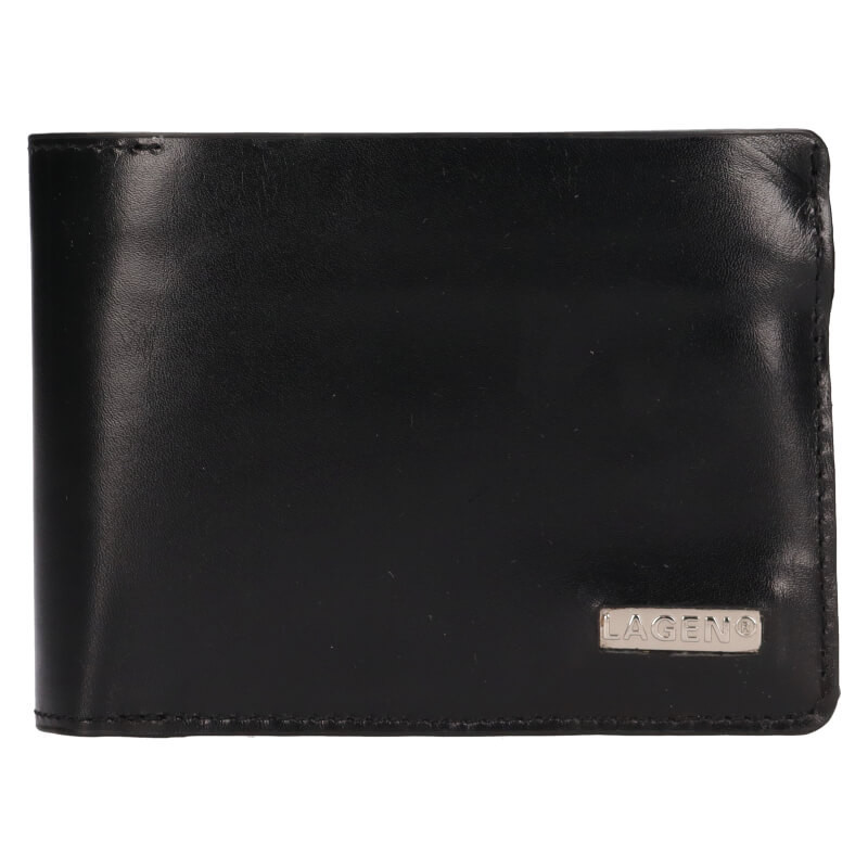 Image of Pánská kožená peněženka Lagen Rémi - černá CZ