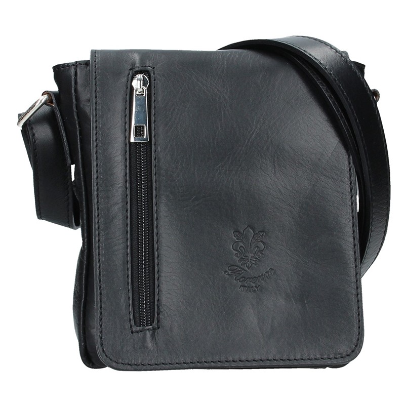 Image of Pánská kožená taška Delami Matteo - černá CZ