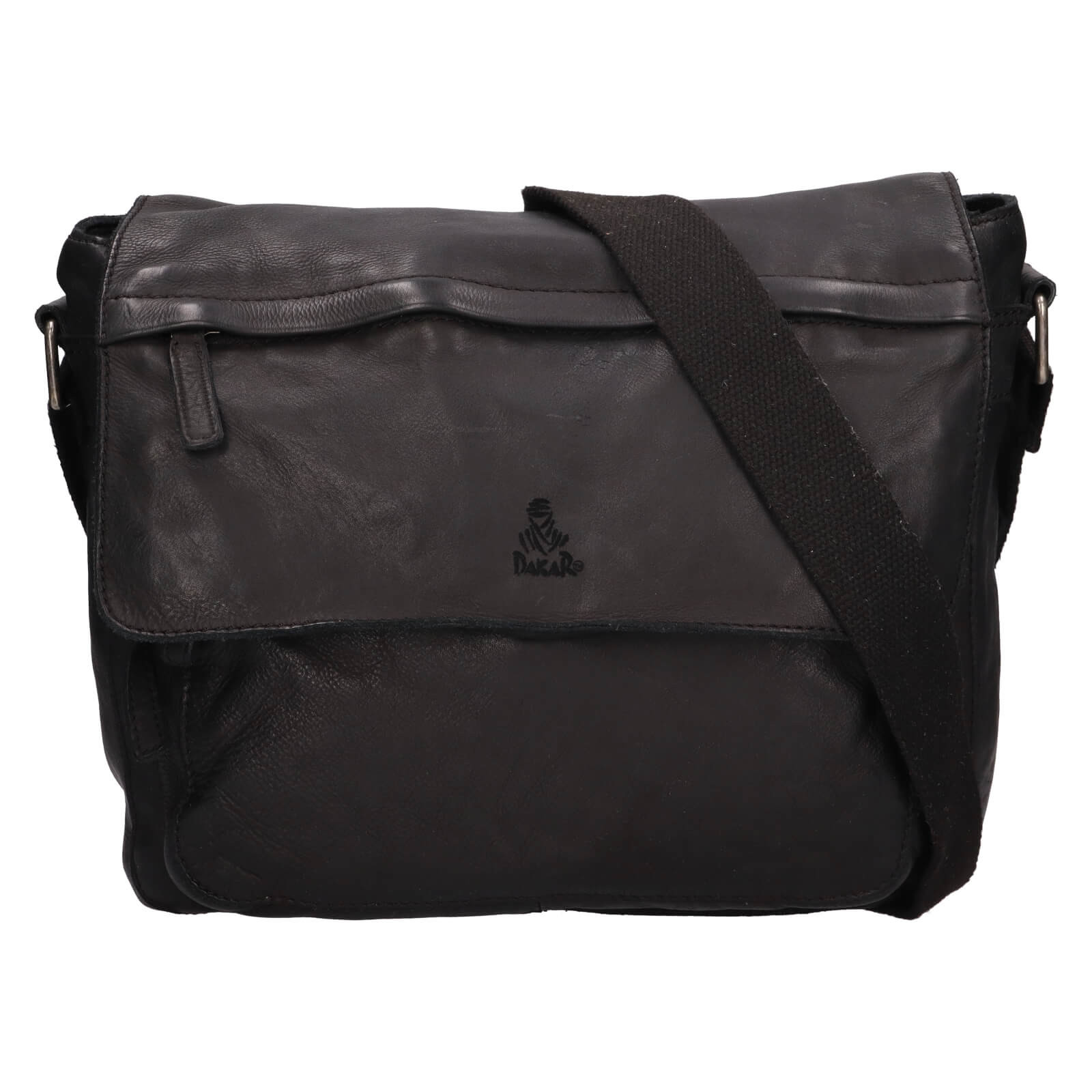 Image of Pánská kožená taška na doklady Dakar Amos - černá CZ