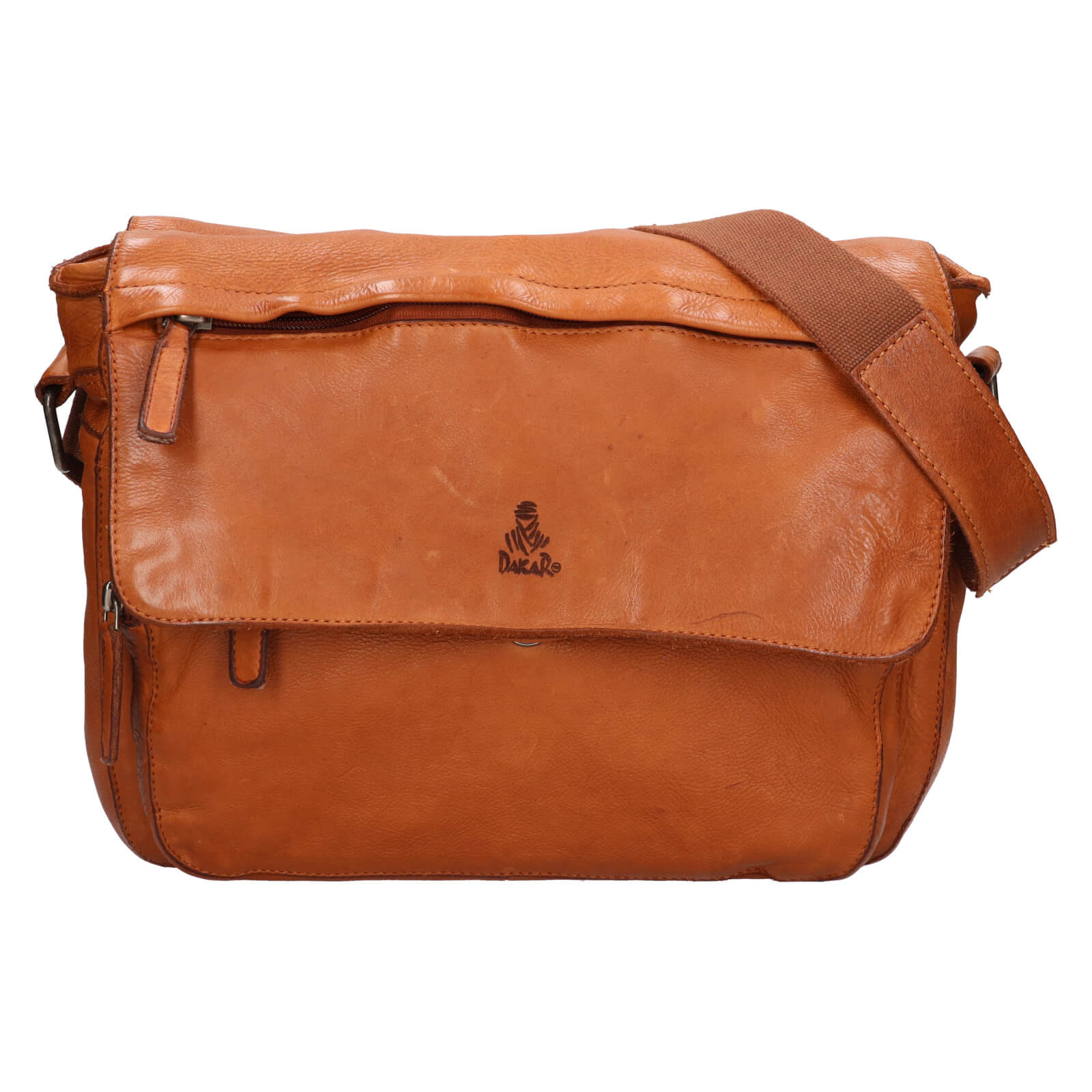 Image of Pánská kožená taška na doklady Dakar Amos - koňak CZ