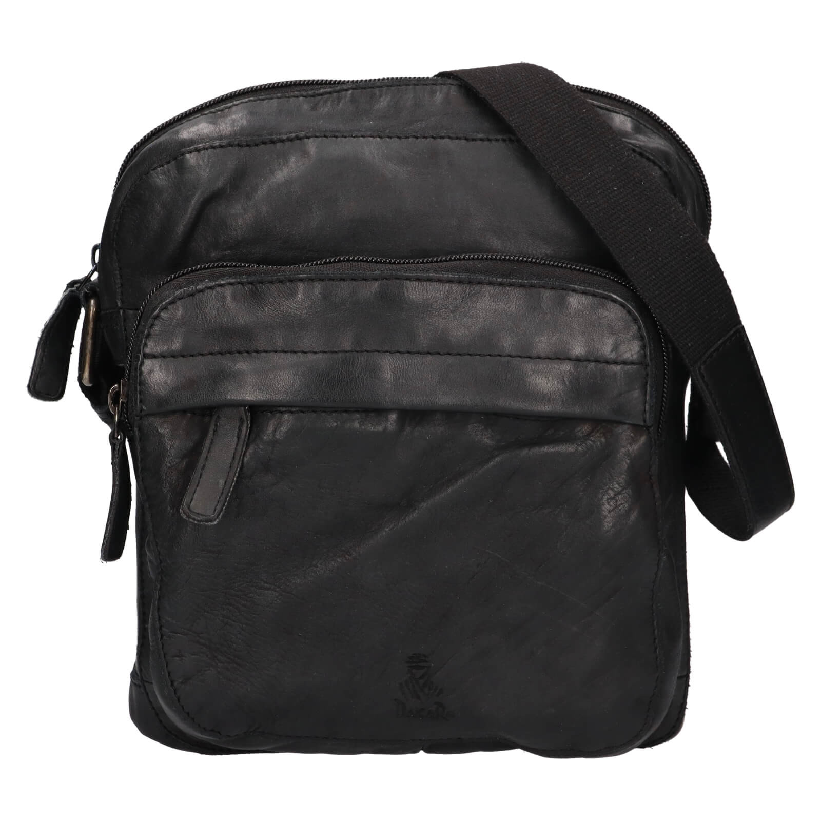 Image of Pánská kožená taška na doklady Dakar Dan - černá CZ