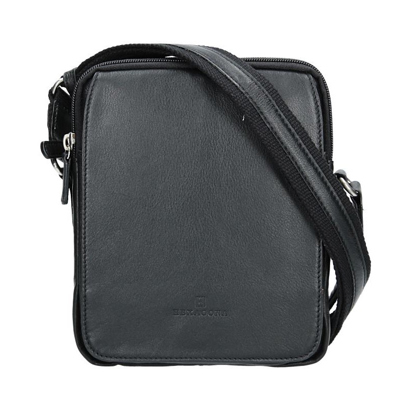 Image of Pánská kožená taška na doklady Hexagona 463956 - černá CZ