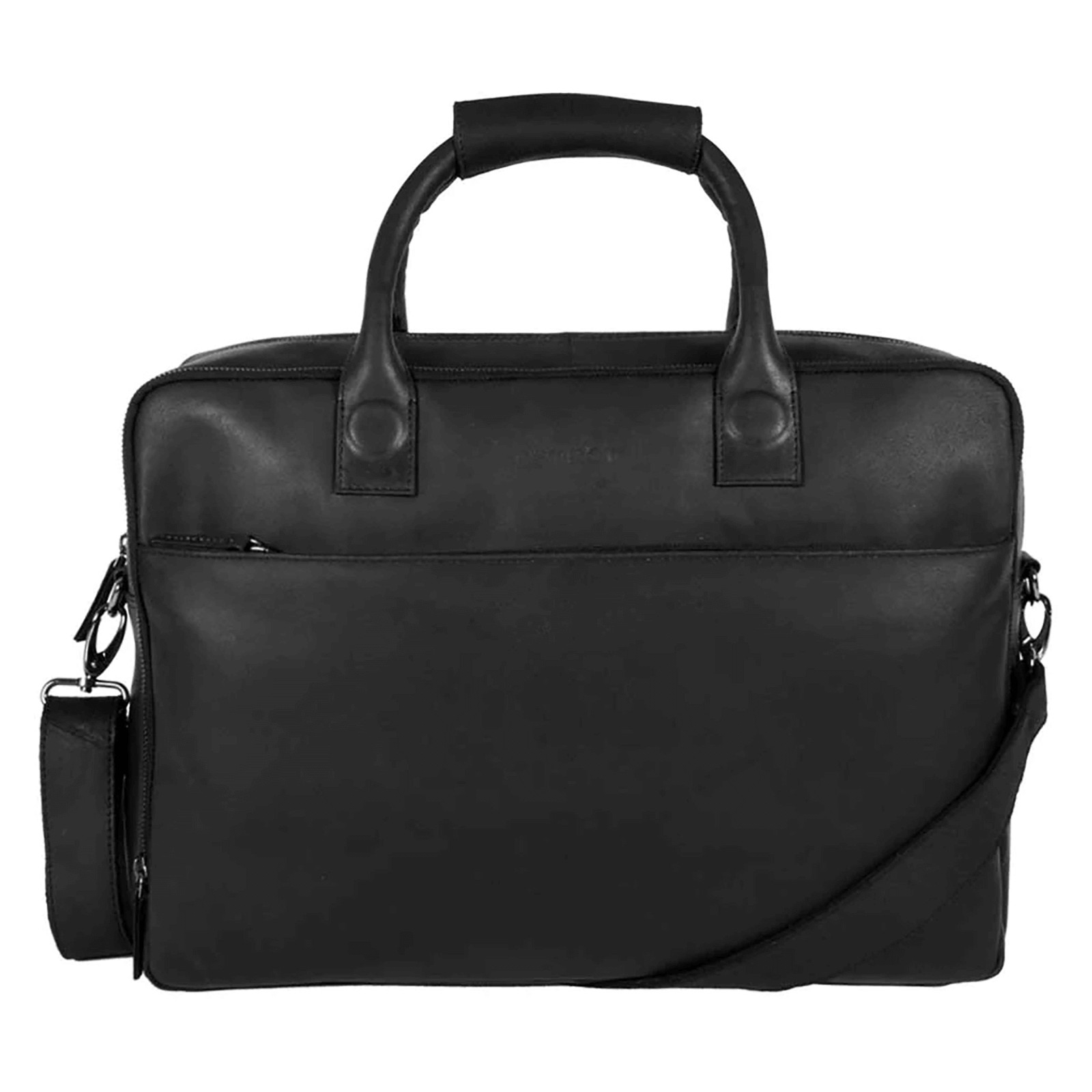 Image of Pánská kožená taška na notebook DSTRCT Karl - černá CZ