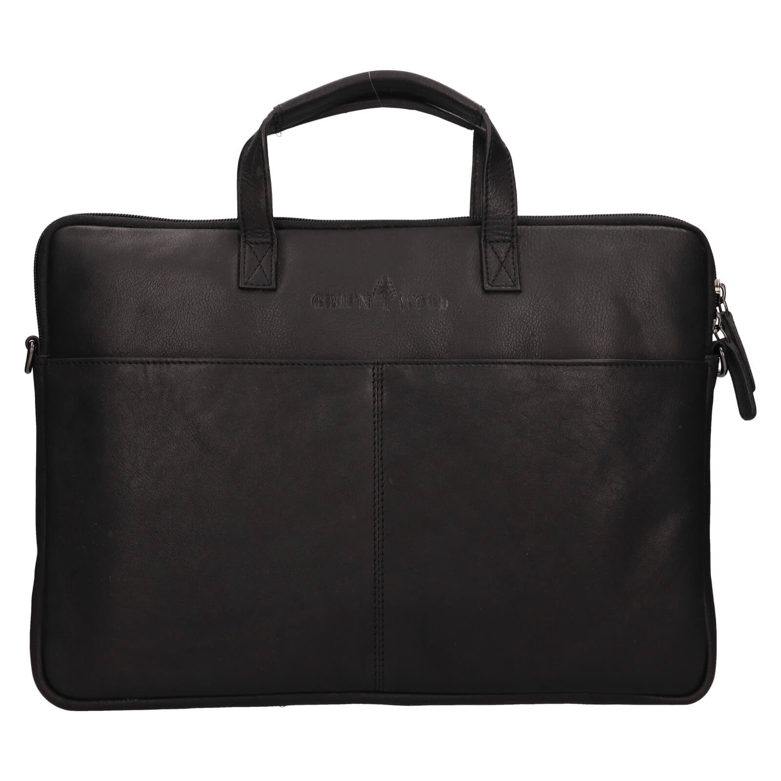 Image of Pánská kožená taška na notebook Greenwood Levone - černá CZ