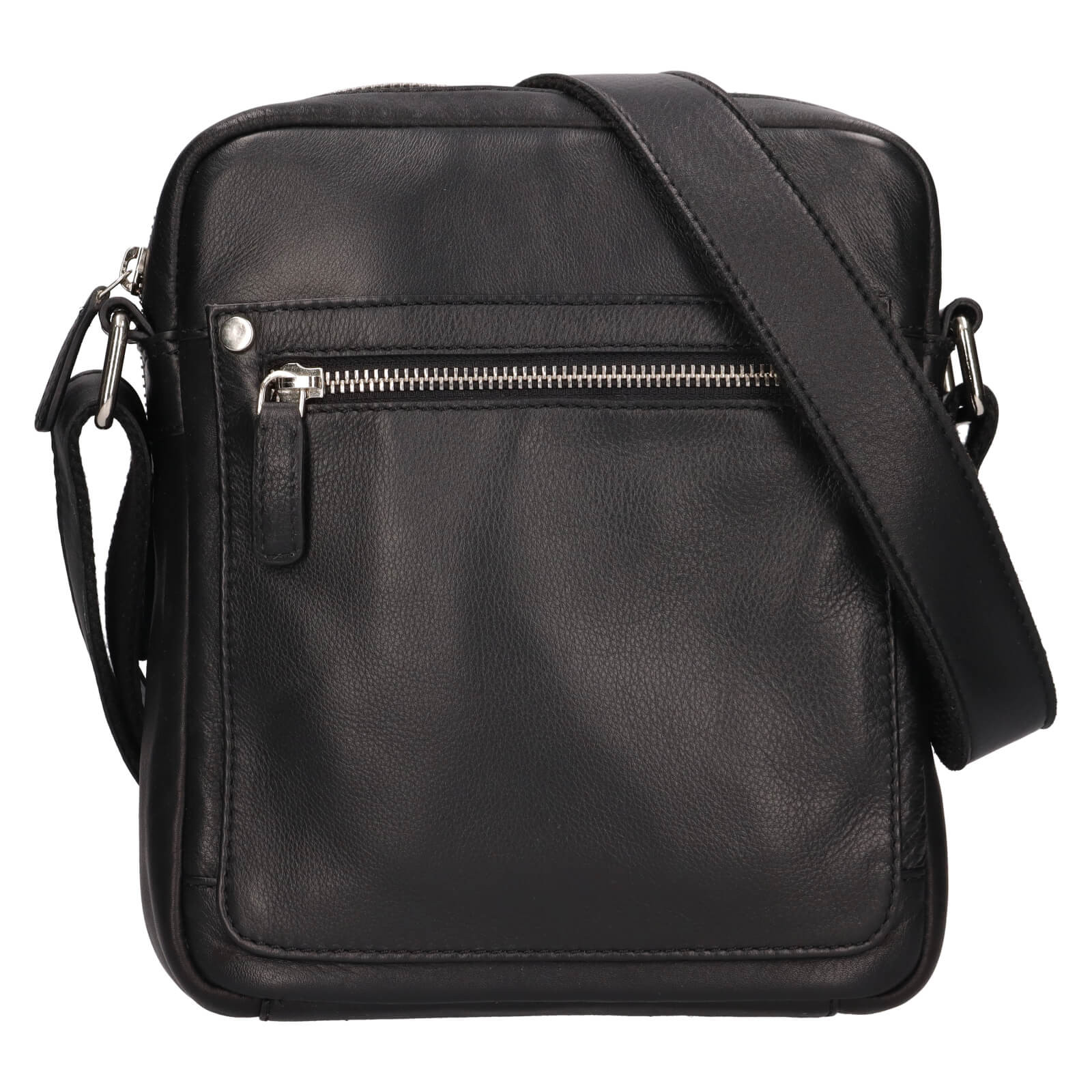 Image of Pánská kožená taška přes rameno Lagen Dennis - černá CZ
