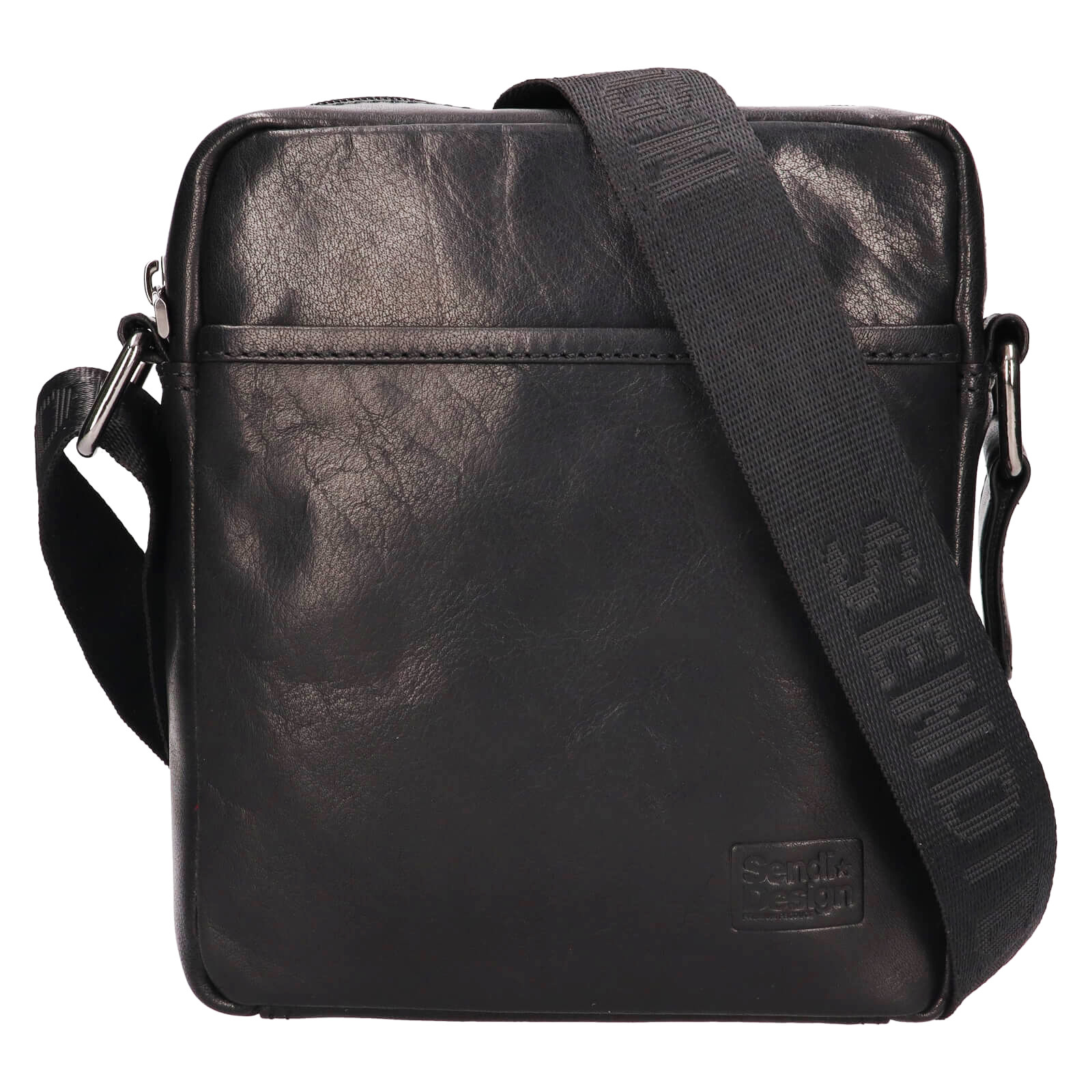 Image of Pánská kožená taška přes rameno SendiDesign Kalte - černá CZ