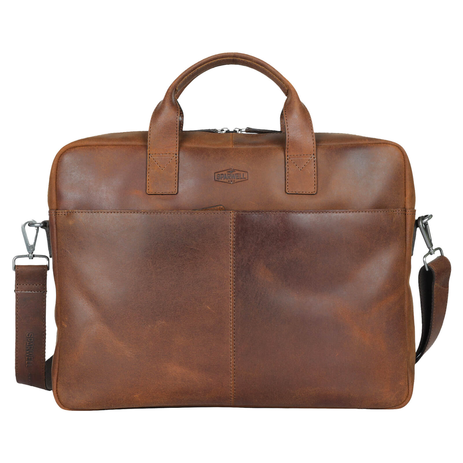 Image of Pánska kožená taška na notebook Sparwell Walle - hnedá SK