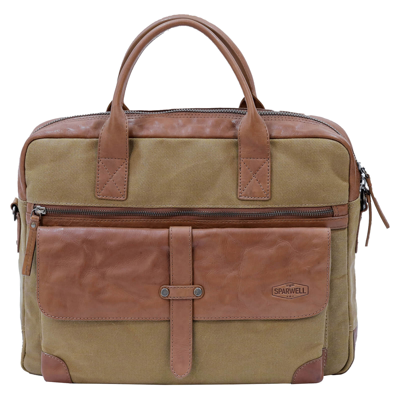 Image of Pánska taška na notebook Sparwell Bredly - béžovo-hnedá SK