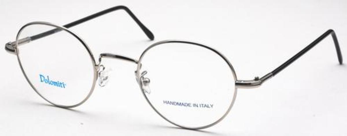 Image of PC 2/P Eyeglasses Shiny Silver with Black Polo Temples