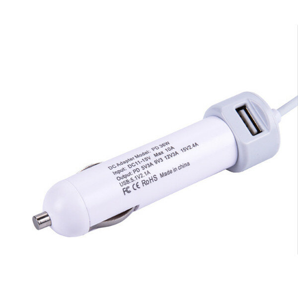 Image of PD 36W USB20 Type C Car Charger With Quick Charge 30 For Cellphone Tablet