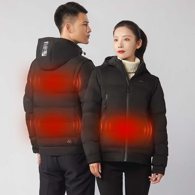 Image of PMA Smart Heating Jackets 3-Gears Control Heated Unisex Vest Coat Graphene Intelligent Heating USB Electric Thermal Clot