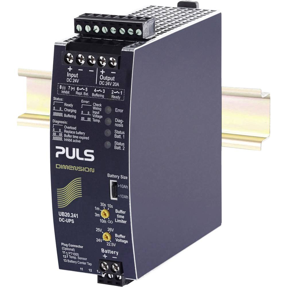 Image of PULS UB20241 Rail mounted PSU (DIN) 24 V DC 20 A 480 W No of outputs:1 x Content 1 pc(s)