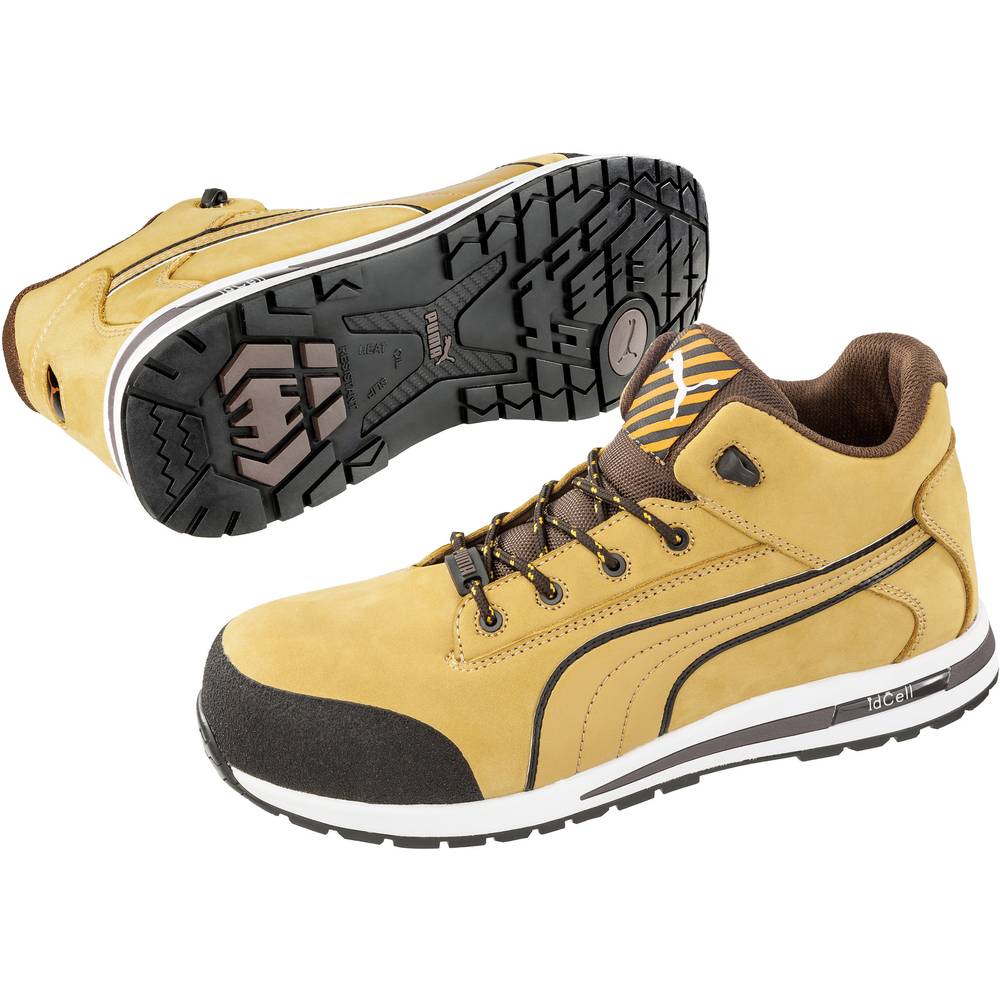 Image of PUMA Dash Wheat Mid HRO SRC 633180-41 Safety work boots S3 Shoe size (EU): 41 Beige Brown 1 pc(s)