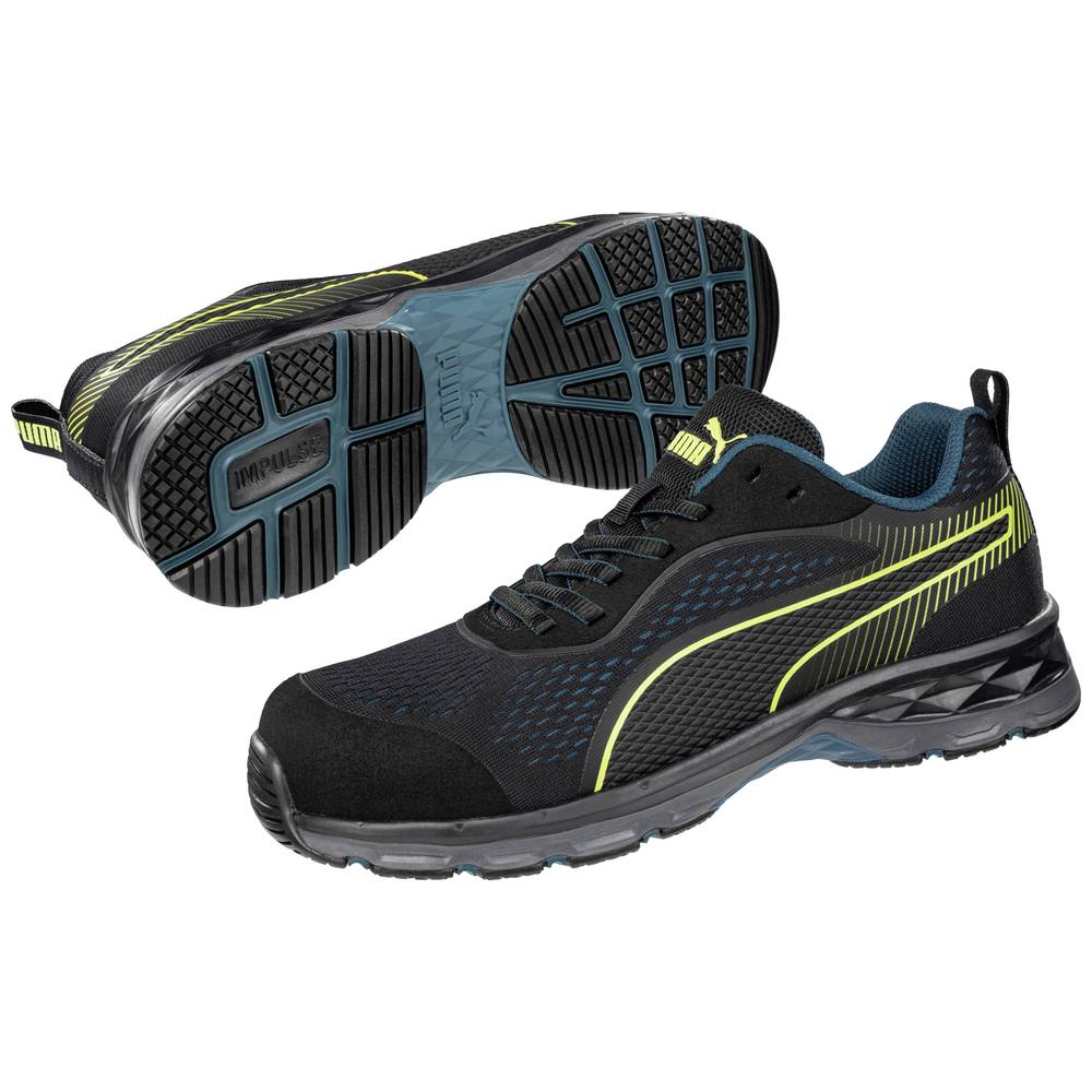 Image of PUMA Fuse Knit Black WNS Low 643930264000036 ESD Safety shoes S1P Shoe size (EU): 36 Black Green 1 Pair