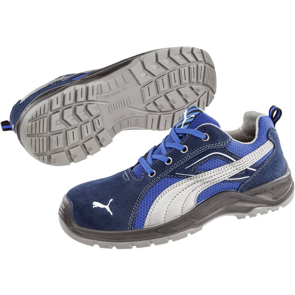 Image of PUMA Omni Blue Low SRC 643610-40 Protective footwear S1P Shoe size (EU): 40 Blue Silver 1 pc(s)