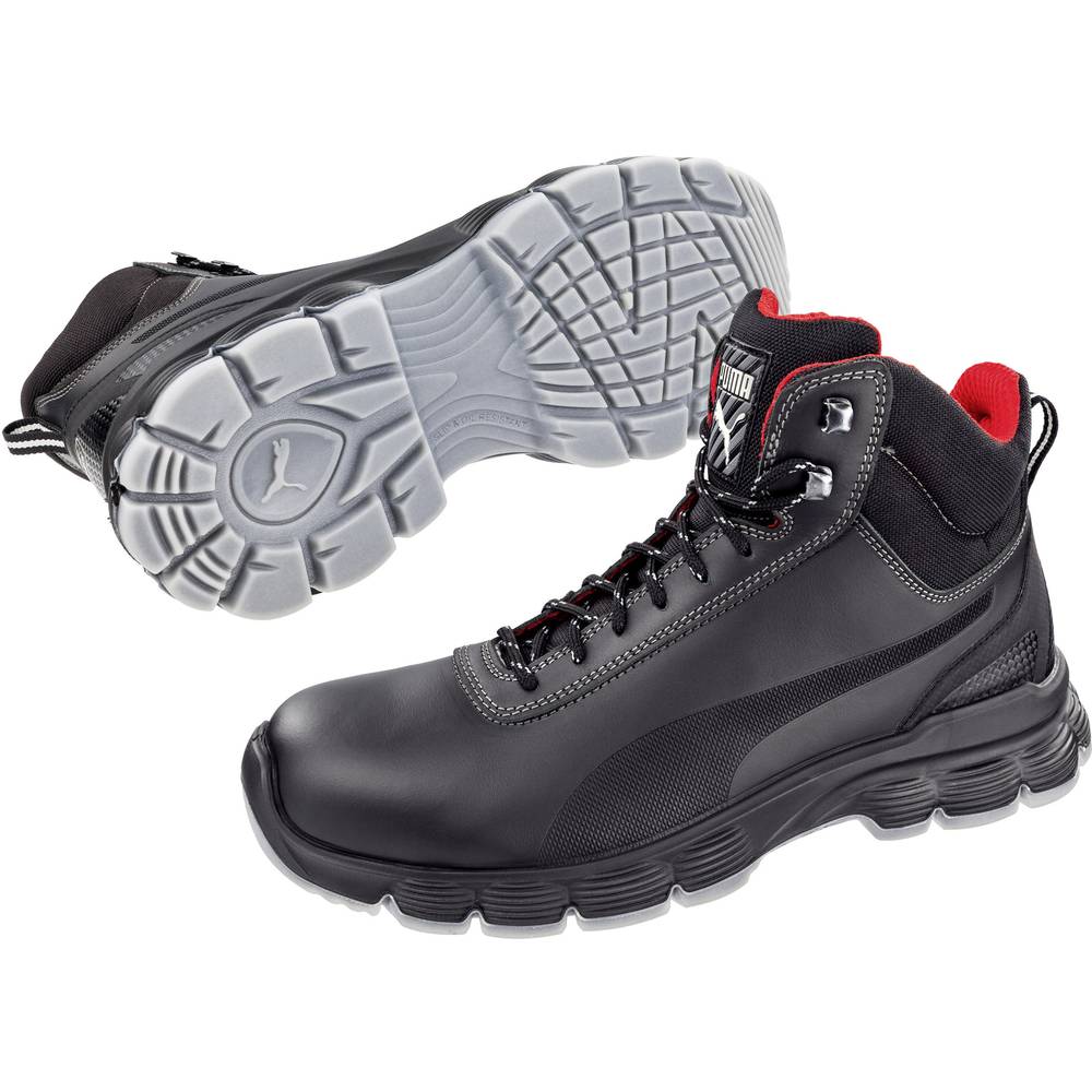 Image of PUMA Pioneer Mid ESD SRC 630101-43 ESD Safety work boots S3 Shoe size (EU): 43 Black 1 pc(s)