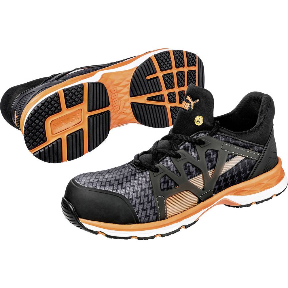 Image of PUMA RUSH 20 MID 633870-40 ESD Protective footwear S1P Shoe size (EU): 40 Black Orange 1 pc(s)