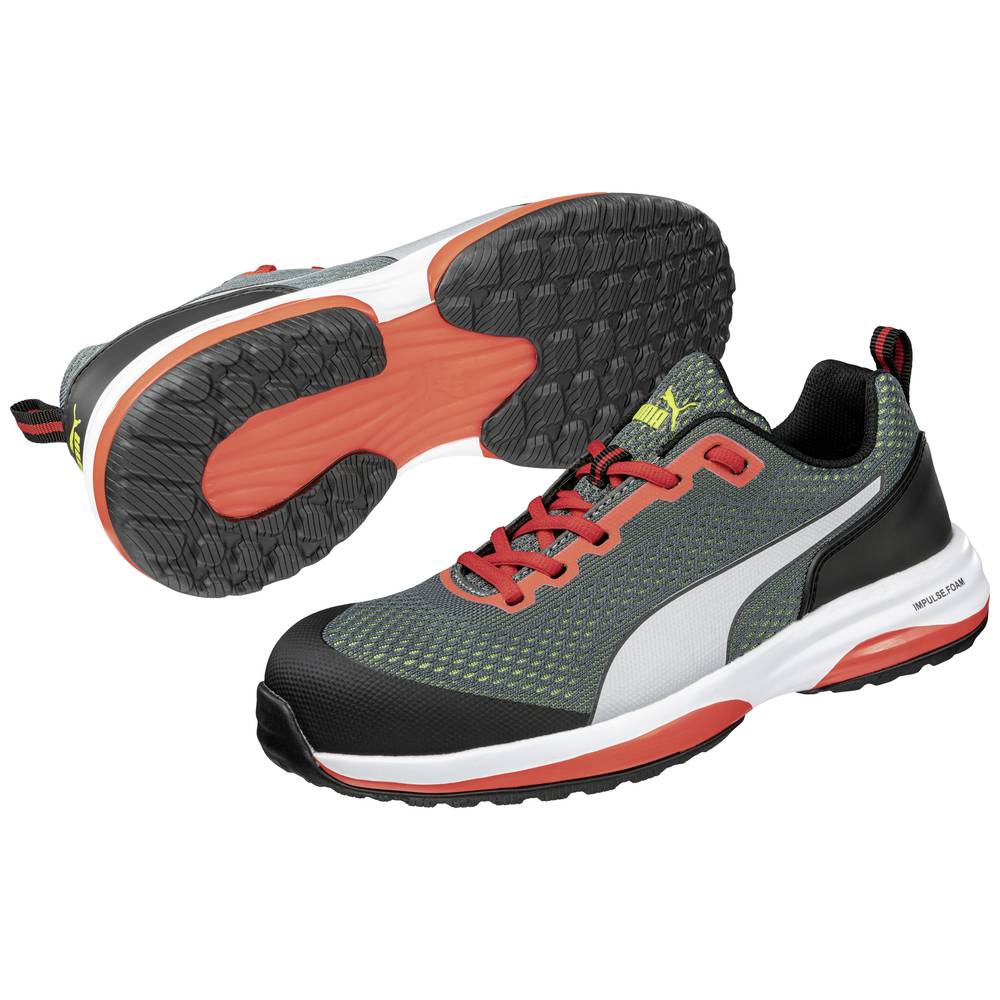 Image of PUMA Speed Green Low 644500642000037 ESD Safety shoes S1P Shoe size (EU): 37 Grey Red White 1 Pair