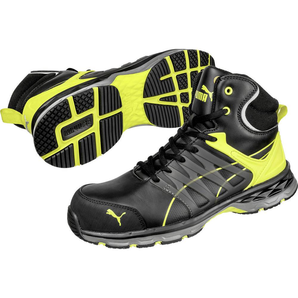 Image of PUMA VELOCITY 20 YELLOW MID 633880-39 ESD Safety work boots S3 Shoe size (EU): 39 Black Yellow 1 pc(s)