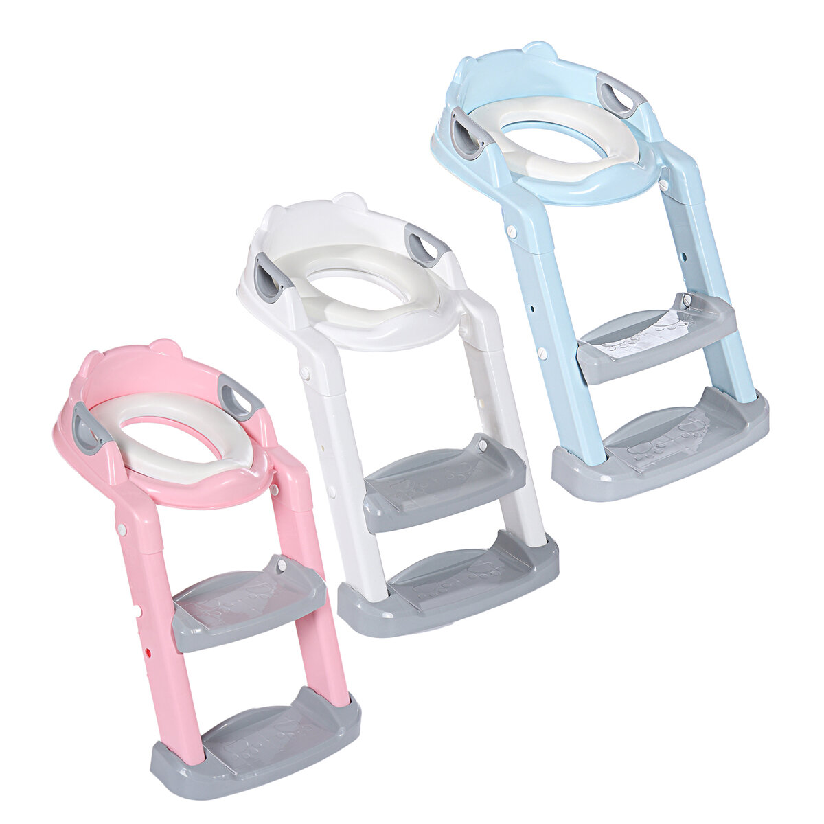 Image of PVC Soft Advances Stepwise Children's Toilet ladder Folding Children's Toilet