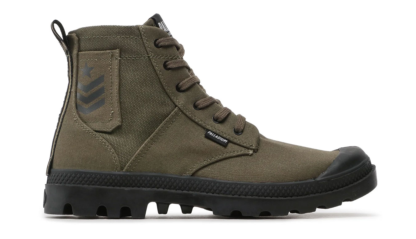 Image of Palladium Pampa Hi Army Olive Night CZ